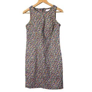 Liz Claiborne Dress Women Size 4 CottageCore Floral GrandmaCore Sleeveless *